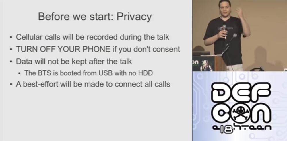 Конференция DEFCON 18. Практический шпионаж с помощью мобильного телефона. Часть1 - 1