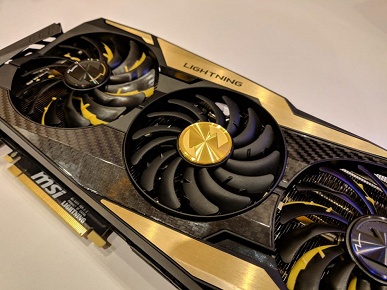 Огромная видеокарта MSI GeForce RTX 2080 Ti Lightning впервые засветилась на «живых» фотографиях