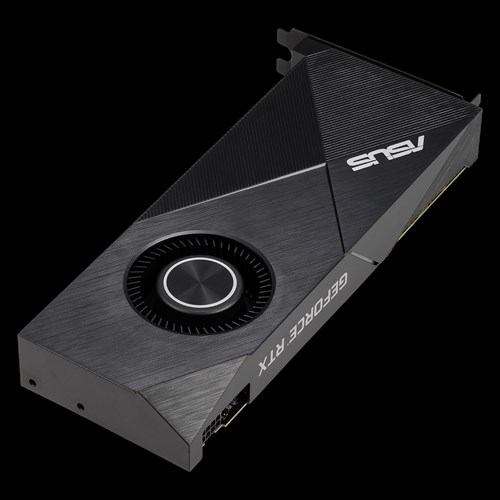 Видеокарта Asus GeForce RTX 2070 Turbo EVO оснащена вентилятором турбинного типа