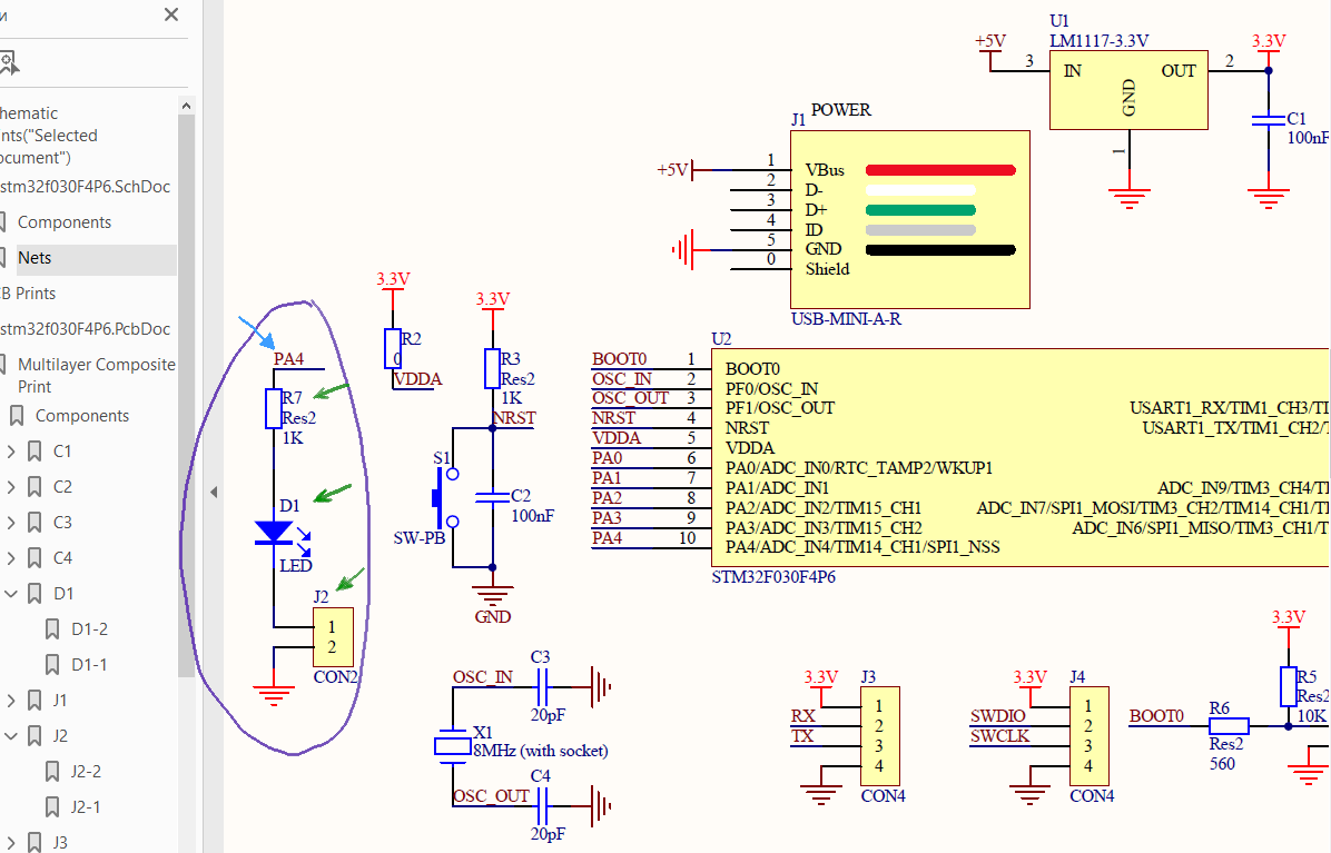 Stm32f405rgt6 схема подключения