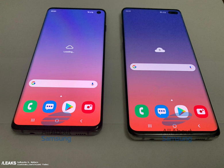 Флагманы Samsung Galaxy S10 и Galaxy S10+ во включенном состоянии позируют на качественных живых фотографиях под разными углами