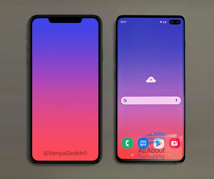 iPhone XS Max сравнили с флагманским смартфоном Samsung Galaxy S10+