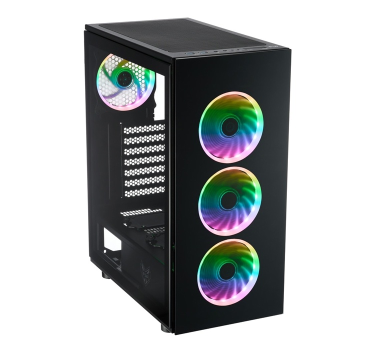 ПК-корпус FSP CMT340: закалённое стекло и вентиляторы с RGB-подсветкой