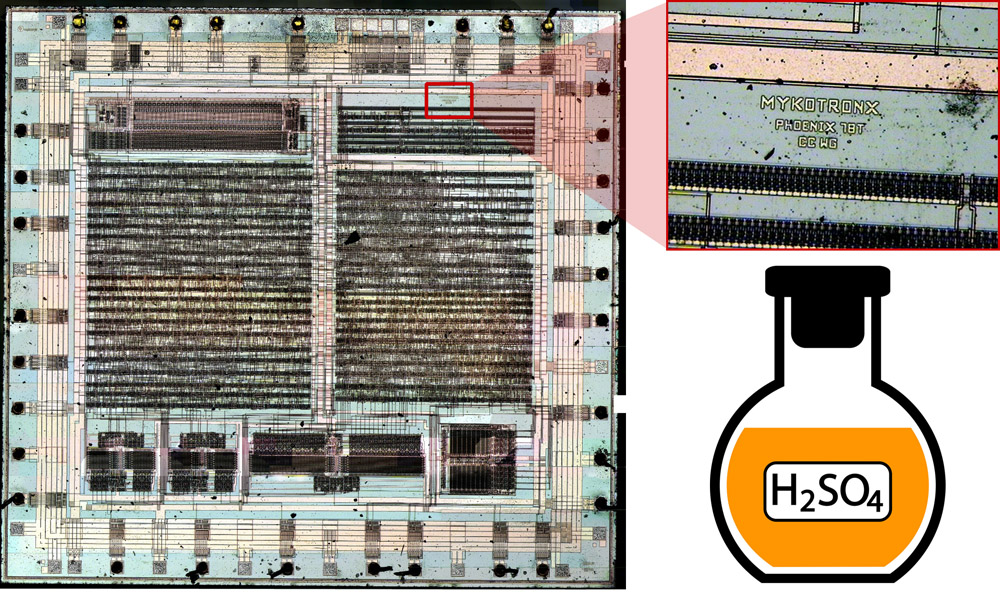 Chemistry lesson: how to expose a microchip's crystal for photography - 8