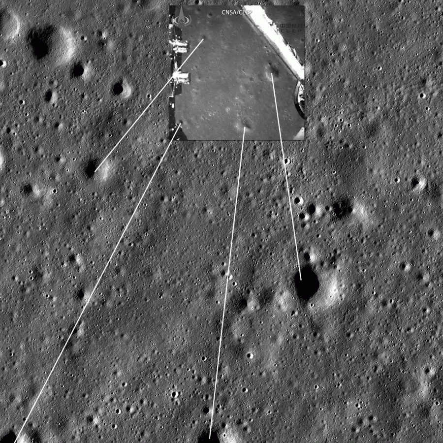 Лунный орбитальный зонд NASA сделал первые снимки Китайской станции «Чанъэ-4» — два пикселя света - 4