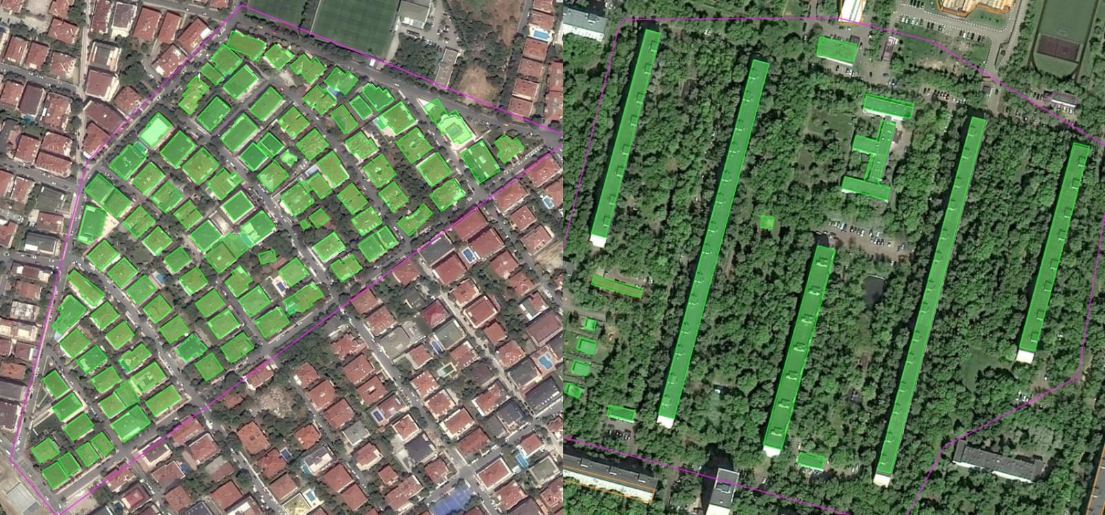 Детекция зданий на спутниковых снимках