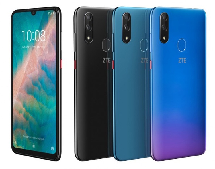 MWC 2019: смартфон среднего уровня ZTE Blade V10 оснащён 32-Мп селфи-камерой