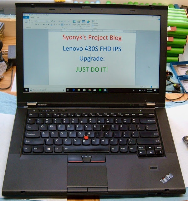 Установка IPS-дисплея в Thinkpad T430S - 1