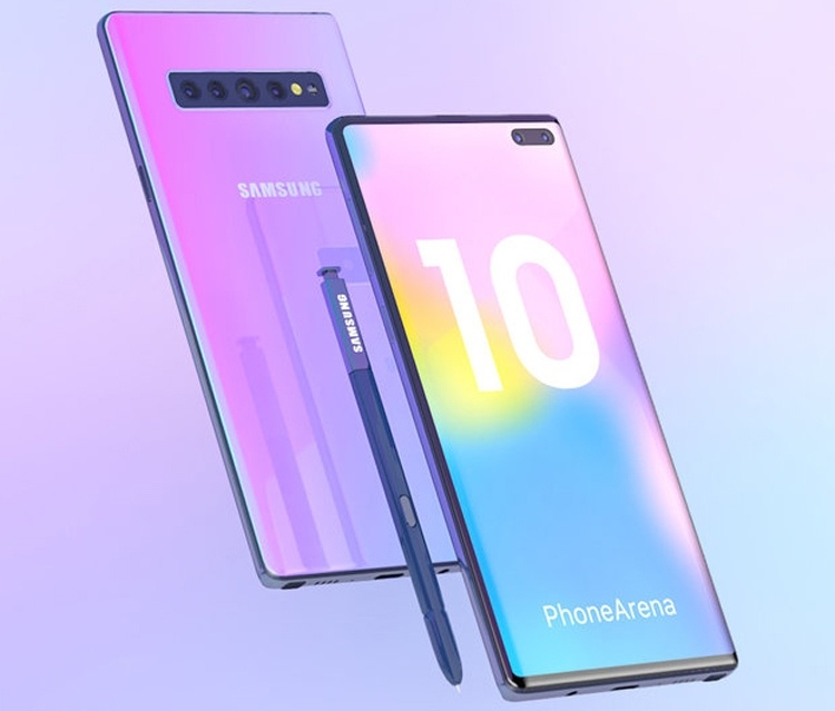 Samsung Galaxy Note 10 на концепт-рендерах: каким будет облик нового фаблета