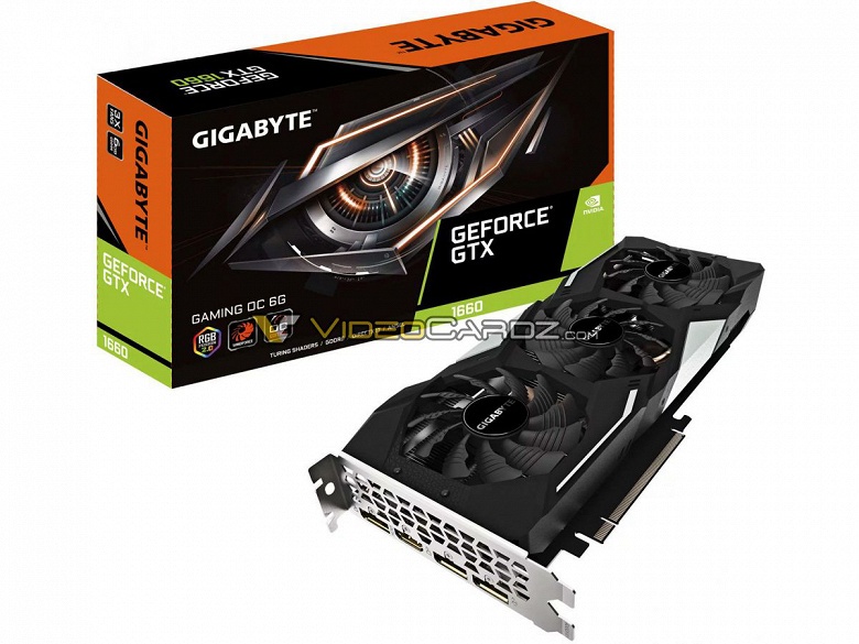 Фотогалерея дня: видеокарта GeForce GTX 1660 в исполнениях EVGA и Gigabyte