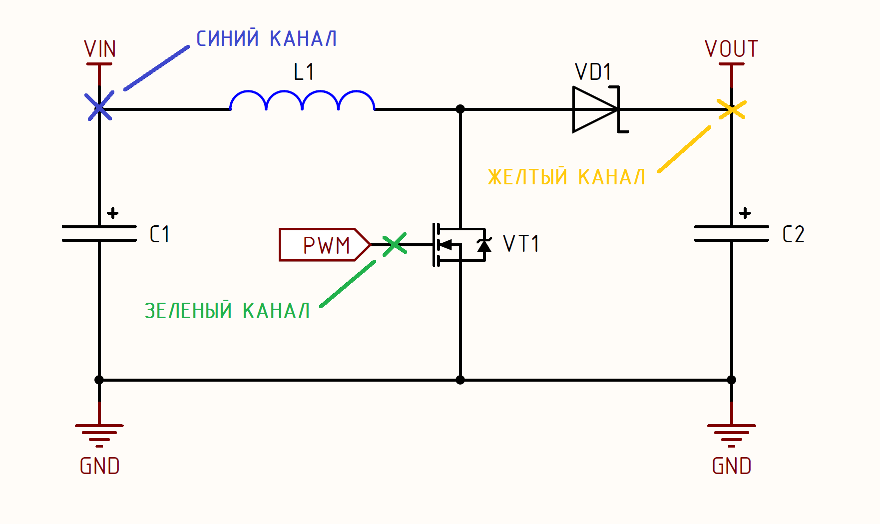 Схема поттера без трансформатора