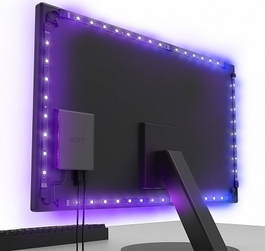 Набор NZXT HUE 2 Ambient Kit V2 позволяет украсить полноцветной программируемой подсветкой любой монитор