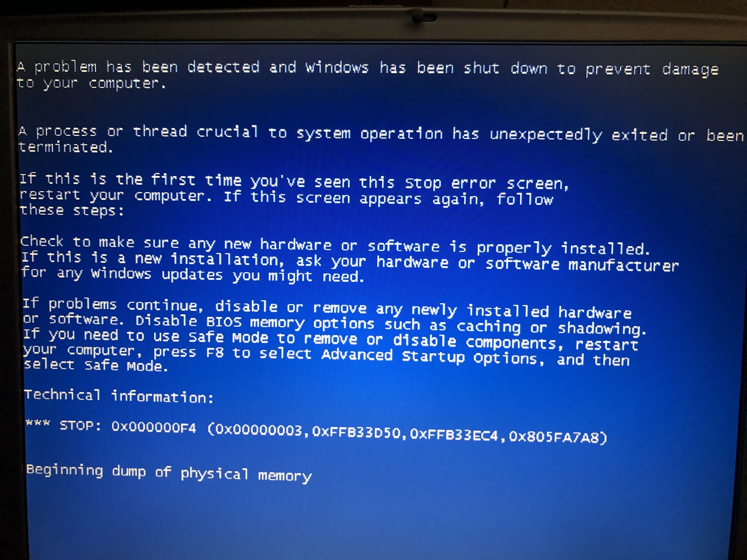 Could not write crash dump. 7f ошибка синий экран. Crash Dump. Check to be sure you have adequate Disk Space. Check to be sure you have adequate Disk Space if a Driver is identified in the stop message.