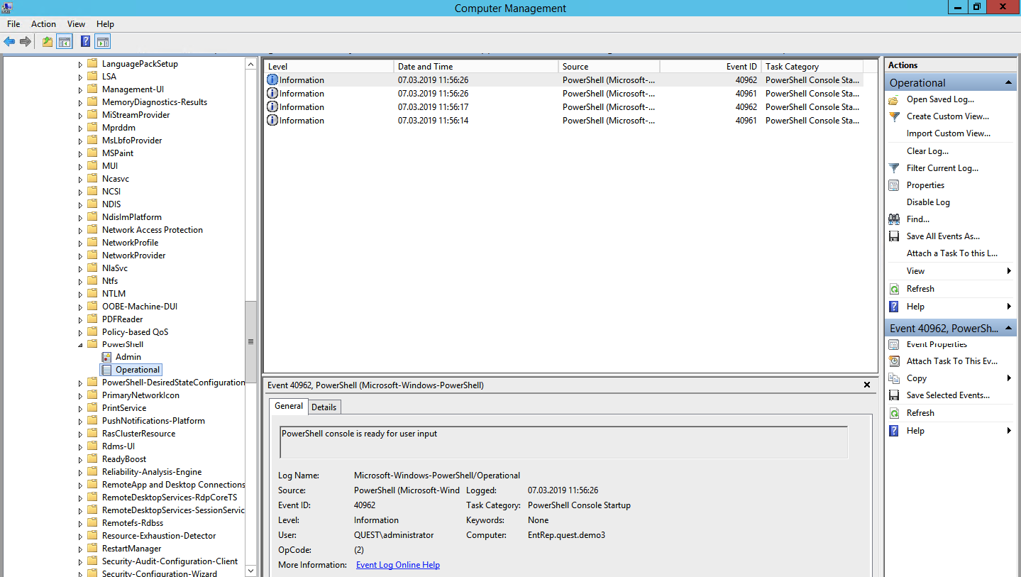 База ос. Restartmanager. Operational log. MICROSOFTWINDOWS-POWERSHELLCORE. Applications and services logs/Microsoft/Windows/NETWORKPROFILE/operational.
