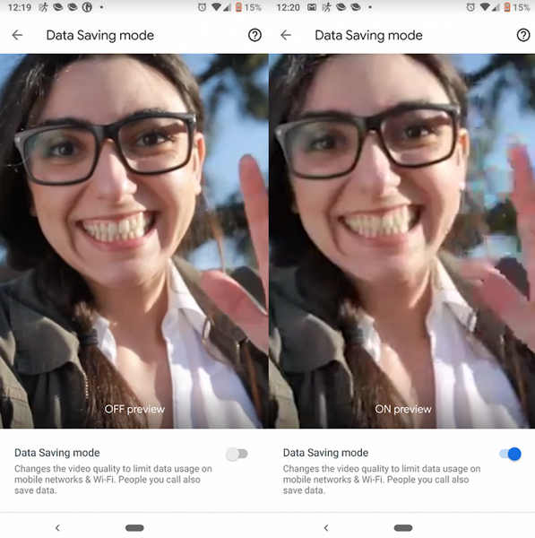 В Google Duo появился новый режим экономии трафика