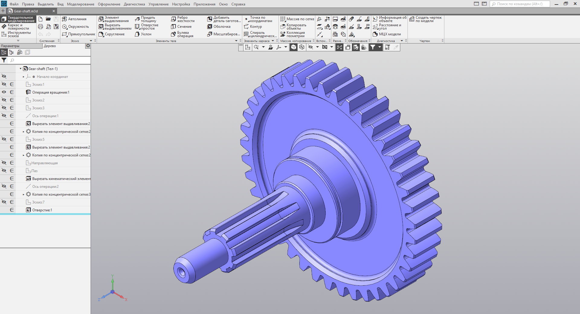 Как нарисовать шестеренку в solidworks