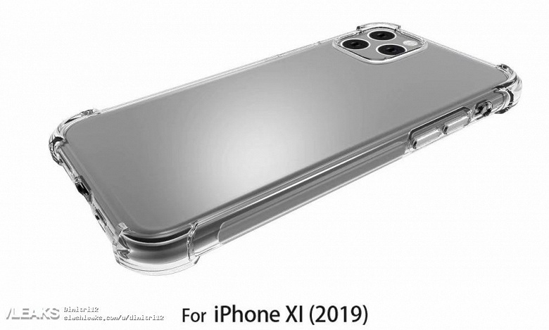 Изображения iPhone XI Max в чехле подтверждают прямоугольную основную камеры с тремя датчиками