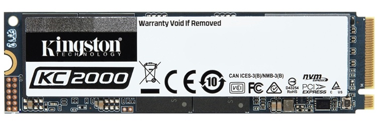 Kingston KC2000: быстрые накопители M.2 NVMe SSD ёмкостью до 2 Тбайт
