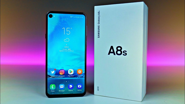 Samsung Galaxy A8s, первый смартфон компании с отверстием в экране, обновили до Android 9 Pie