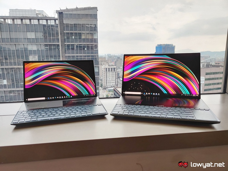 Когда одного экрана мало. Ноутбук Asus ZenBook Pro Duo оснащен дисплеем OLED диагональю 15,6 дюйма и 14-дюймовым экраном IPS