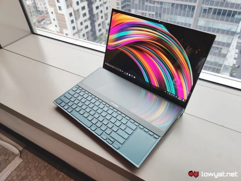 Когда одного экрана мало. Ноутбук Asus ZenBook Pro Duo оснащен дисплеем OLED диагональю 15,6 дюйма и 14-дюймовым экраном IPS