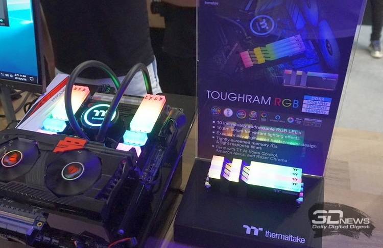 Computex 2019: Thermaltake представила оперативную память TOUGHRAM RGB и TOUGHRAM