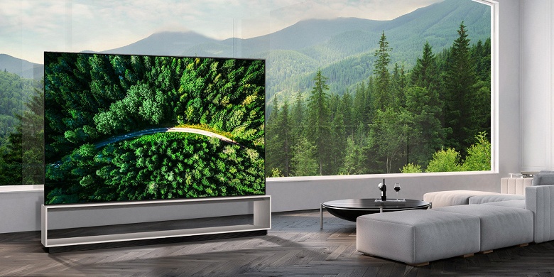 LG начинает продажи первого в мире телевизора OLED 8K