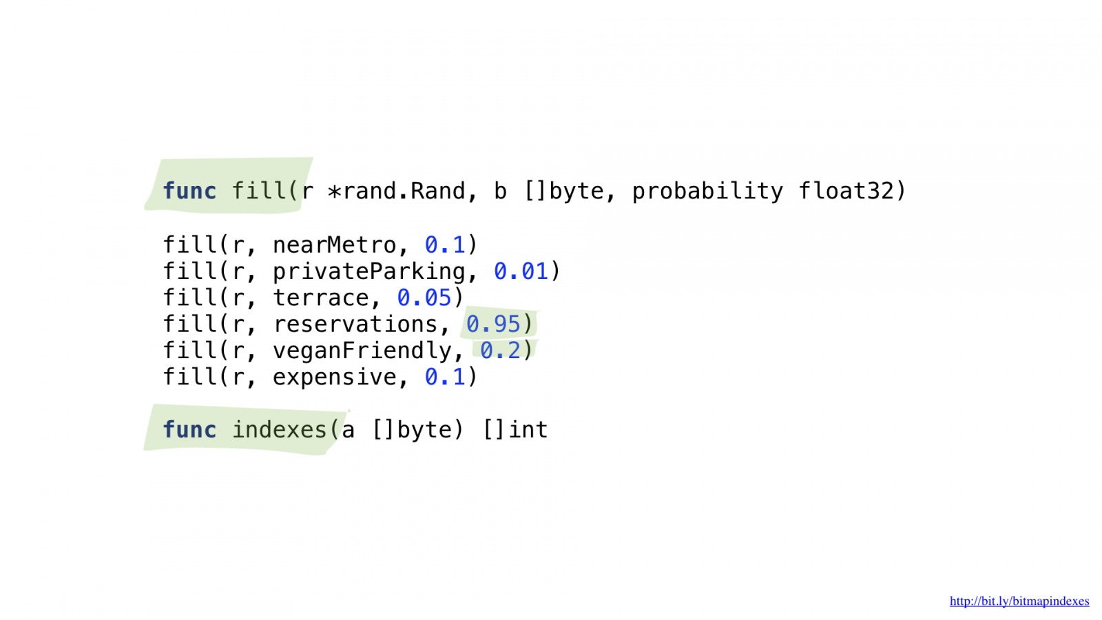 Bitmap indexes in Go: unbelievable search speed - 24