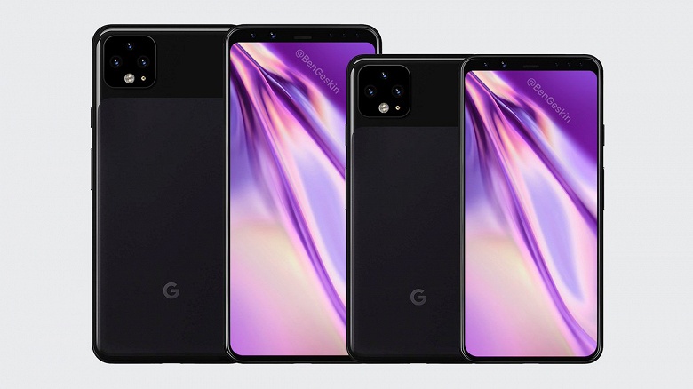 Качественные рендеры Google Pixel 4 и Pixel 4 XL от надежного инсайдера