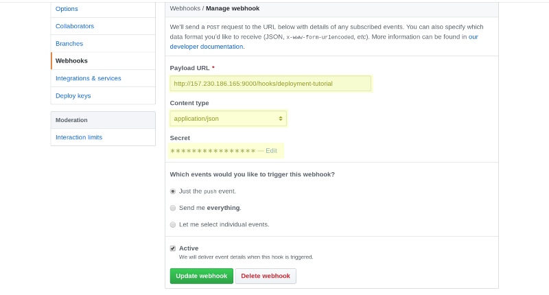 Как реализовать деплой с GitHub на продакшн сервер, использовав Webhook - 5