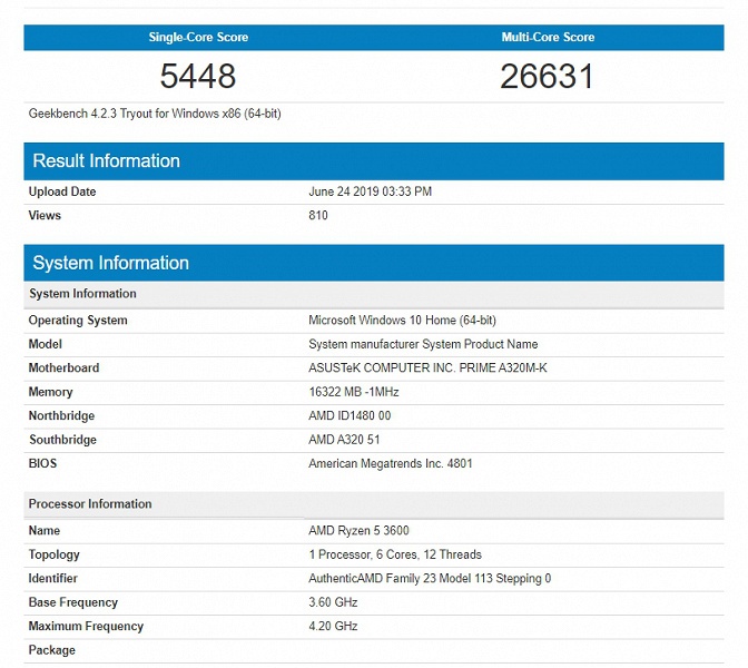 Невозможное возможно. Процессор Ryzen 5 3600 заставили работать на системной плате с чипсетом A320