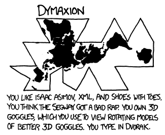 Проекции карт: о чём на самом деле шутит xkcd - 19