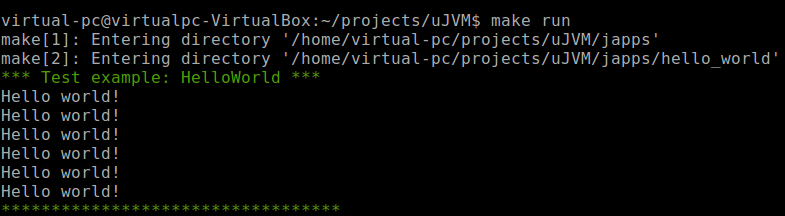 uJVM: platform for running Java applications on microcontrollers (MCUs) - 5