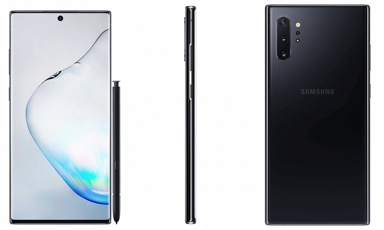 Samsung Galaxy Note10+ позирует на официальных рендерах