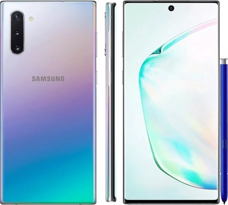 Первые пресс-рендеры Samsung Galaxy Note 10 указывают на дизайн в духе Huawei