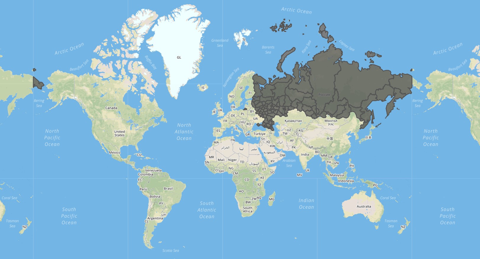 Где world. Россия на карте мира. РФ на карте мира. Карта России на карте мира. Правильная карта России.