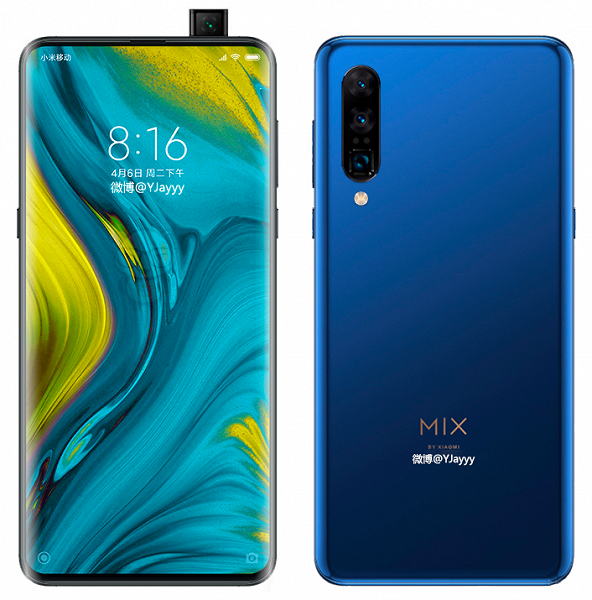 Новое изображение Xiaomi Mi Mix 4 демонстрирует выдвижную фронтальную камеру