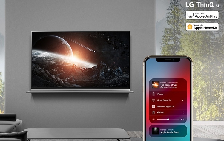 Смарт-телевизоры LG получат поддержку Apple AirPlay 2 и HomeKit