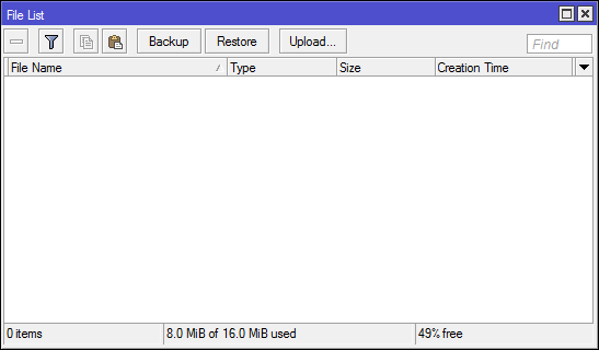 Проблема с обновлением MikroTik RouterOS на роутерах с 16MB FLASH - 8