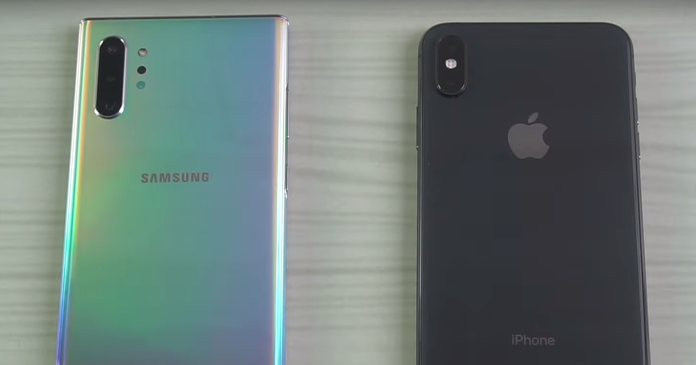 Samsung Galaxy Note10+ против Apple iPhone XS Max: кто быстрее?