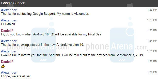 Подтверждена дата выхода Android 10