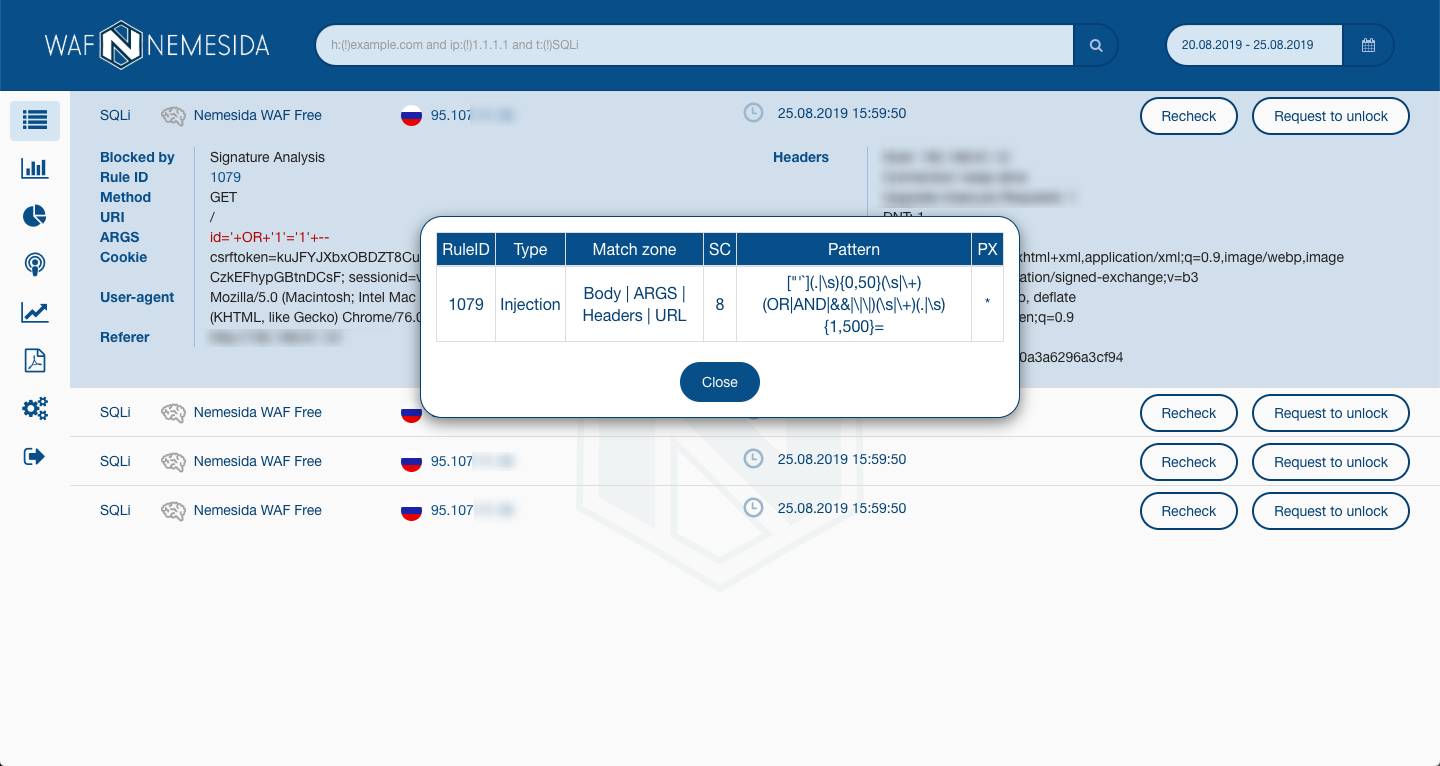 Комфортный DevOpsSec: Nemesida WAF Free для NGINX с API и личным кабинетом - 5