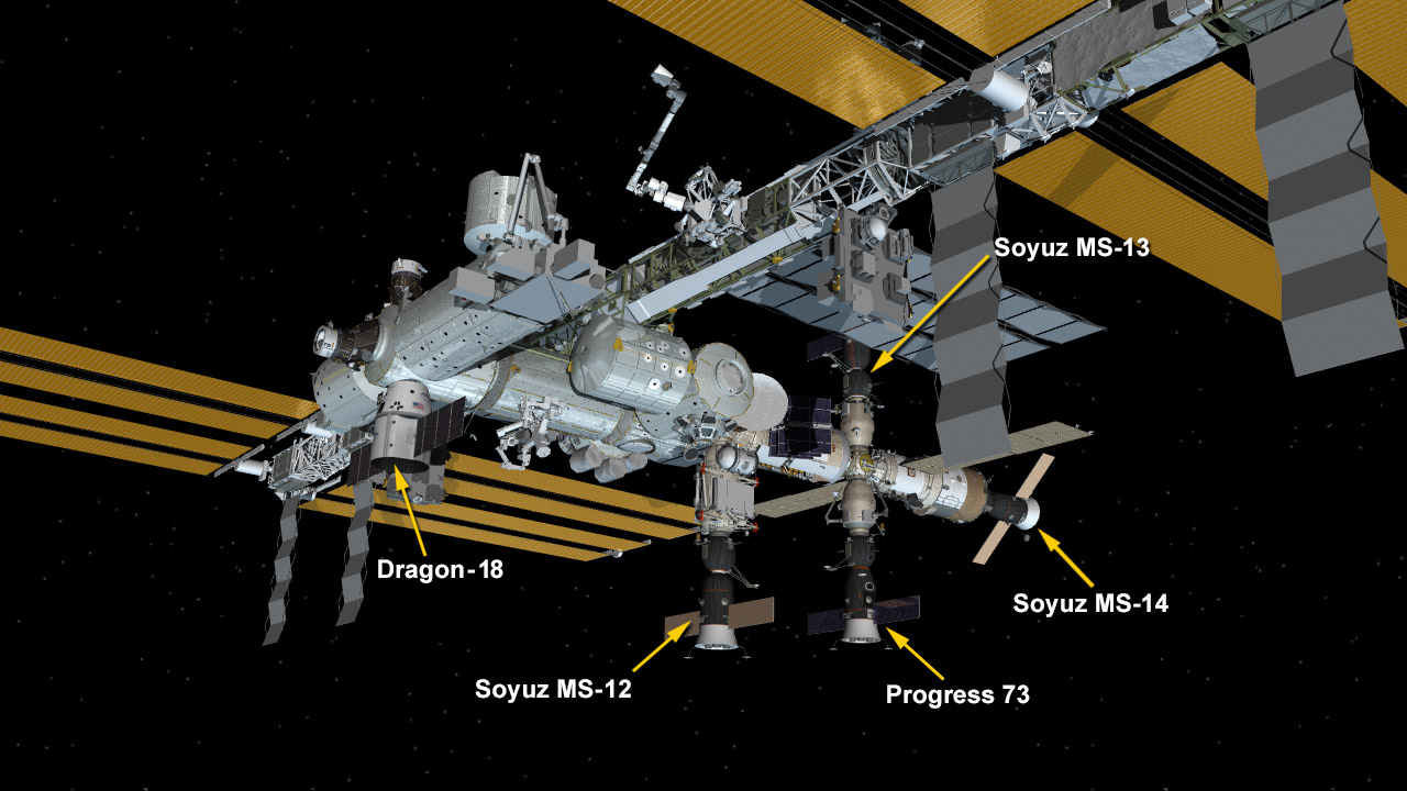 Рассчитывается маневр стыковки двух космических кораблей. Грузовой корабль Cargo Dragon состыковался с МКС. МКС Текущая конфигурация. Космический корабль Союз МС-19. Модули МКС 2021.