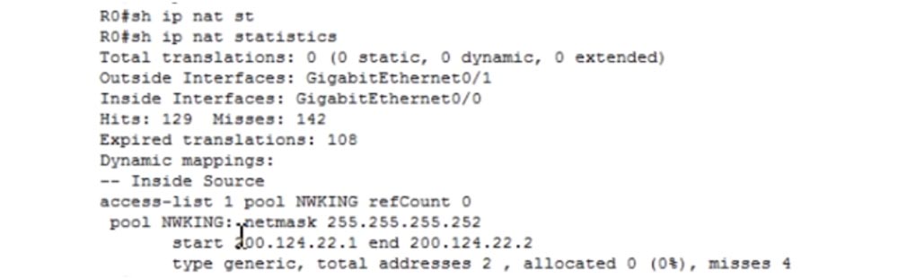 Expired перевод. Sh IP Nat statistics.