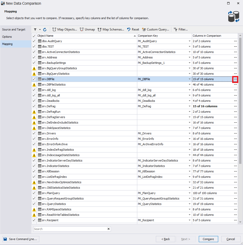 Сравнение компараторов для синхронизации схем и данных баз данных MS SQL Server - 27