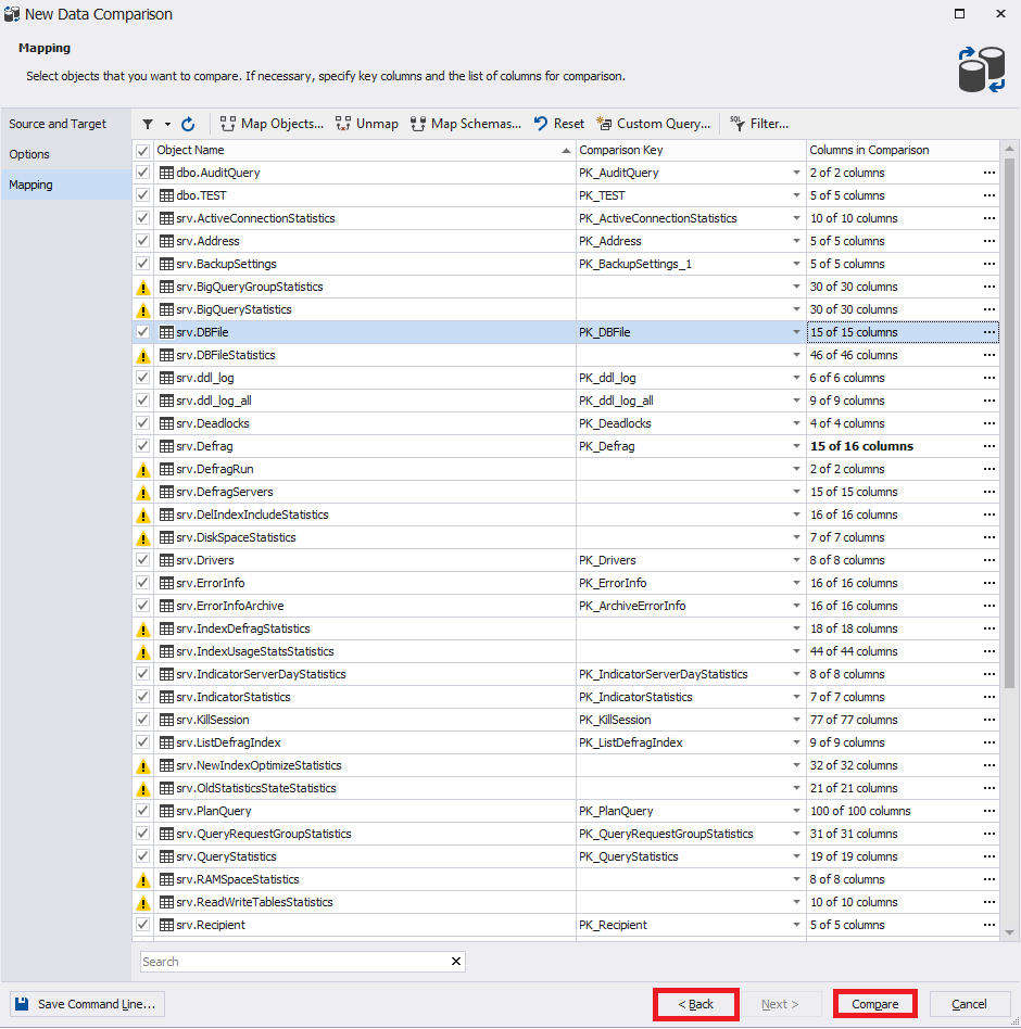 Сравнение компараторов для синхронизации схем и данных баз данных MS SQL Server - 29