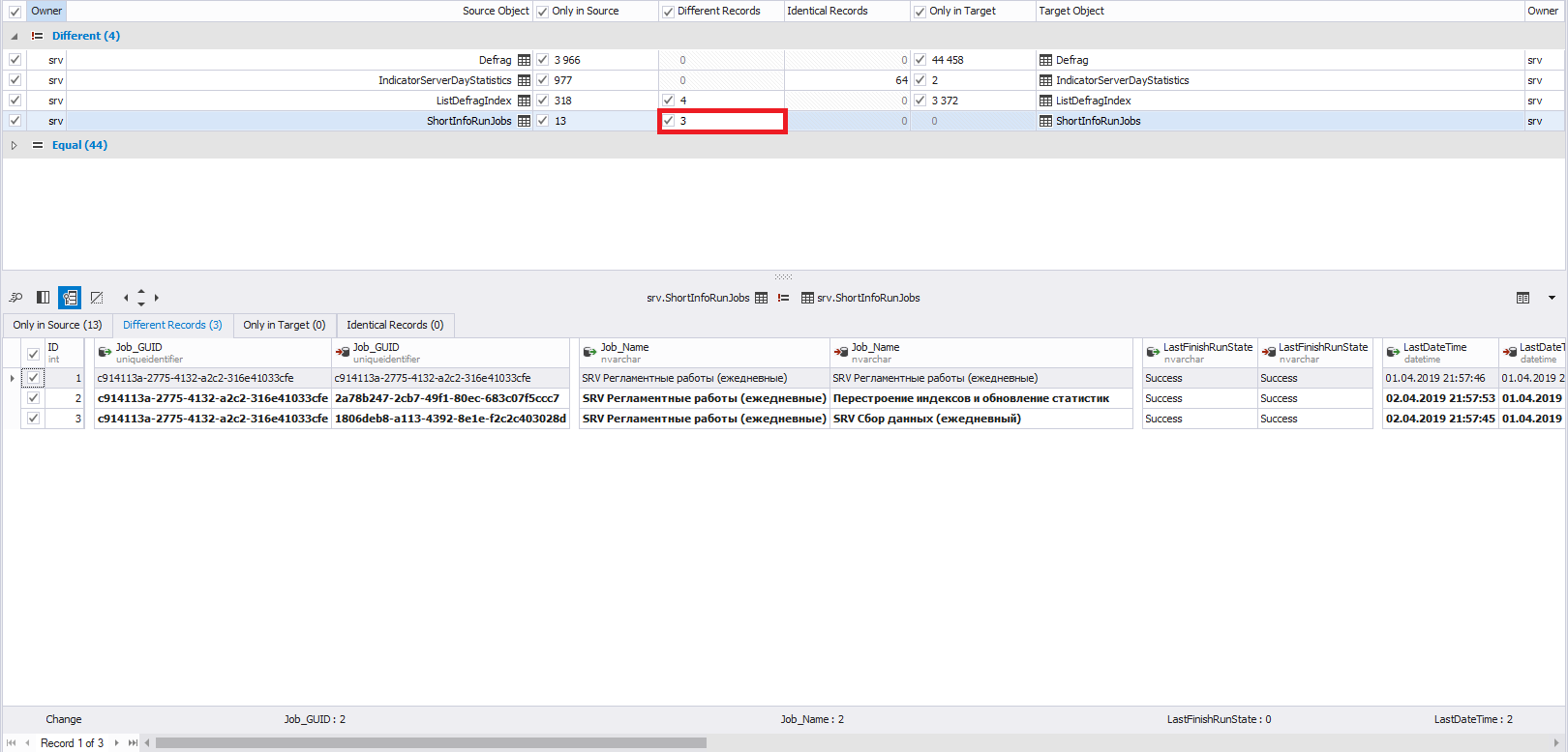 Сравнение компараторов для синхронизации схем и данных баз данных MS SQL Server - 34