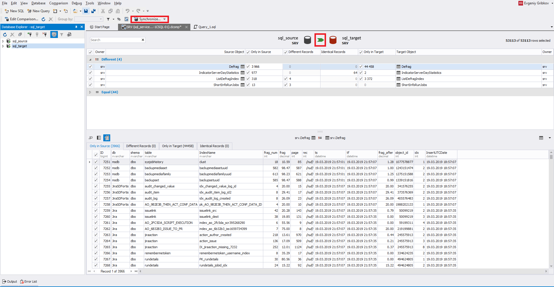 Сравнение компараторов для синхронизации схем и данных баз данных MS SQL Server - 39