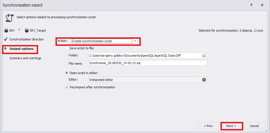 Сравнение компараторов для синхронизации схем и данных баз данных MS SQL Server - 74