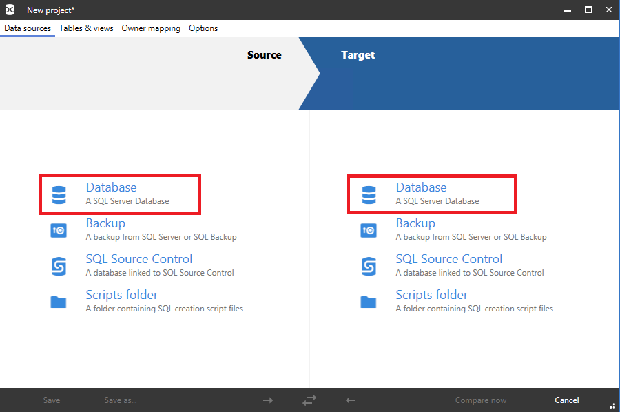 Сравнение компараторов для синхронизации схем и данных баз данных MS SQL Server - 92